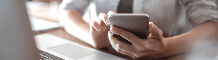 person on phone